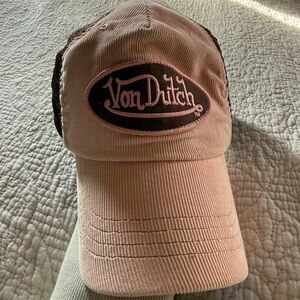Von Dutch Brown Mesh Trucker Hat